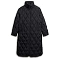 Miniatyrbillede 1 af 3: Superdry Superlong Quilt Liner Jakke Sort M Kvinde