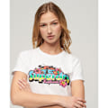 Pikkukuva 4 / 7: Superdry Cali Sticker Fitted Lyhythihainen T-paita Valkoinen M Nainen