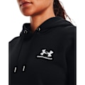 Miniatyrbillede 6 af 6: Under Armour Hættetrøje Essential Fleece Sort L Kvinde