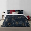 Miniatyrbillede 3 af 7: Play Fabrics Dynetæppe Med Knapper Harry Potter Guld Til 80 Seng 140x200 Cm