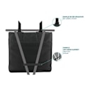 Miniatyrbillede 3 af 6: Mobilis Double Luggage Carrier Sidetasker 30l Sort