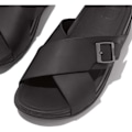 Miniatyrbild 5 av 5: Fitflop Slides Surfer Buckle Nubuck Cross Svart EU 43 Man