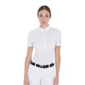 Pikkukuva 1 / 7: Equestro Fit Pleated Cotton Lyhythihainen Pikeepaita  M