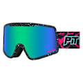 Miniatyrbillede 1 af 4: Pit Viper The Midnight French Fry Small Skibriller Sort Blue Green Revo/CAT3