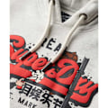 Miniatyrbillede 2 af 3: Superdry New York Vl Graphic Hættetrøje Grå M Mand
