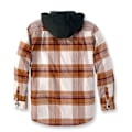 Miniatyrbillede 4 af 5: Carhartt Overshirt Flannel Sherpa-lined Brun L