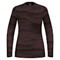 Miniatyrbillede 1 af 2: Odlo Merino Ridgelines Langærmet Baselayer Brun S Kvinde