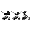 Miniatyrbillede 9 af 9: Cybex Avi Spin Trehjulet Klapvogn Sort