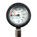 Miniatyrbillede 3 af 3: Ist Dolphin Tech Trykmåler Sidemount Sort 20 cm