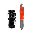 Miniatyrbillede 1 af 5: Gear Aid Drop Point Kniv Buri™ Søvfarvet
