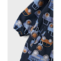 Miniatyrbild 5 av 6: Name It Alfa08 Softshell Aop1 Mini Overall Blå 3 Years