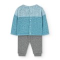 Miniatyrbillede 2 af 8: Boboli Knit Langærmet Sæt Blå,Grå 9 Months