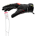 Miniatyrbillede 3 af 3: Leki Handsker Ultra Trail Storm Shark Sort 9.0 Mand