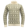 Miniatyrbillede 1 af 2: Devold Of Norway Hoddevik Wool High Neck Trøje Beige,Grøn 2XL Mand