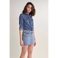 Miniatyrbillede 3 af 5: Salsa Jeans Nederdel Push Up Shape Up Denim Mini Blå 27 Kvinde