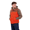 Miniatyrbillede 3 af 4: Superdry Læder Mix Vest Mountain Orange L Mand