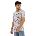 Miniatyrbillede 3 af 4: Superdry Open Collar Print Kortærmet Skjorte Grå XL Mand
