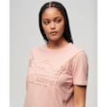 Pikkukuva 3 / 6: Superdry Embossed Vl Relaxed Lyhythihainen T-paita Pinkki L Nainen