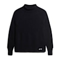 Miniatyrbillede 2 af 5: Superdry Besætning Hals Sweater Essential Rib Sort M Kvinde