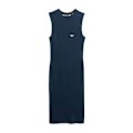 Miniatyrbillede 3 af 7: Superdry Rib Bodycon ærmeløs Kort Kjole Blå L Kvinde