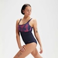 Miniatyrbillede 4 af 9: Speedo Badedragt Shaping Contoureclipse Printed Blå UK 34 Kvinde