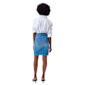 Miniatyrbillede 2 af 5: Salsa Jeans Midi Nederdel Push In Secret Glamour Denim Blå 32 Kvinde