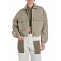 Miniatyrbillede 1 af 7: Replay W7896.000.84910 Jakke Beige L Kvinde