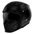 Miniatyrbillede 1 af 2: Mt Helmets Konvertibel Hjelm Streetfighter Sv S Solid Sort S