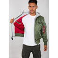 Miniatyrbillede 5 af 6: Alpha Industries Ma-1 D-tec Jakke Grøn M Mand