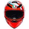 Miniatyrbillede 3 af 7: Agv Outlet Fuld Ansigtshjelm K3 Sv Multi Mplk Orange XS