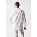 Pikkukuva 2 / 4: Salsa Jeans Pitkähihainen Paita Cotton Linnen Regular Fit Valkoinen S Mies