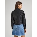 Miniatyrbillede 2 af 7: Pepe Jeans Stazie Læderjakke Sort XS Kvinde