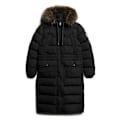 Miniatyrbillede 3 af 5: Superdry Everest Faux Fur Longline Jakke Sort S Kvinde
