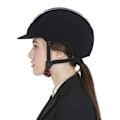 Miniatyrbillede 5 af 6: Equestro Hjelm Modello Eclipse Stone Velvet Rowel Fitting  56-58 cm