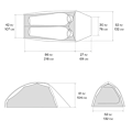 Miniatyrbillede 9 af 9: Mountain Hardwear Nimbus Ul 2p Grå 2 Places