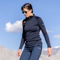Miniatyrbillede 6 af 6: Montane Fury Fleecejakke Med Halv Lynlås Sort S Kvinde