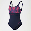 Miniatyrbillede 3 af 9: Speedo Badedragt Shaping Contoureclipse Printed Blå UK 34 Kvinde