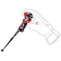 Miniatyrbillede 7 af 9: Leki Alpino Polakker Airfoil 3d Sort 110 cm