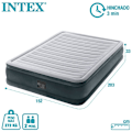 Miniatyrbillede 6 af 7: Intex Madras Fiber-tech Comfort Plush Grå 152 x 203 x 33 cm