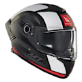 Miniatyrbillede 3 af 9: Mt Helmets Thunder 4 Sv Threads Hjelm  M