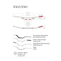 Miniatyrbillede 2 af 2: Hebo Low Tracker Styr Enduro/cross Double Force Grå 28.6 mm / 805 mm