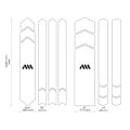 Pikkukuva 3 / 4: All Mountain Style Frame Guard -tarrat Honeycomb Musta