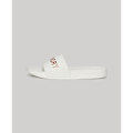 Miniatyrbild 1 av 5: Superdry Logo Vegan Pool Tofflor Vit EU 40-41 Kvinna
