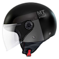 Miniatyrbillede 2 af 2: Mt Helmets Åben Ansigtshjelm Street S Inboard Sort M