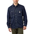 Miniatyrbillede 1 af 2: Carhartt Denimjakke Med Afslappet Pasform Snap Front Grå XL