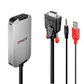 Miniatyrbillede 1 af 2: Lindy 1.2 Displayport Til Vga-adapter Transparent