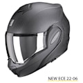 Miniatyrbillede 2 af 2: Scorpion Modulær Hjelm Exo-tech Evo Carbon Solid Sort 2XL