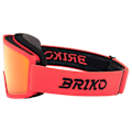 Miniatyrbild 3 av 4: Briko Frostbite Junior Skidglasögon Orange Red Mirror/CAT2