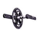 Miniatyrbillede 2 af 6: Rotor Inpower Road Direct Kranksæt Med Effektmåler Sort 175 mm