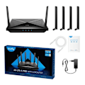 Miniatyrbillede 5 af 5: Cudy Router Ax1800 Wifi 6 Mesh 4g Sort